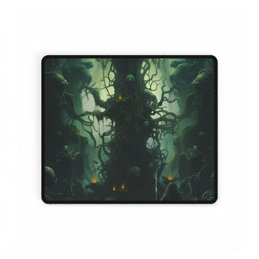 Mystical Forest Guardians: Ancient Tree Spirits Unite - Desk Mat