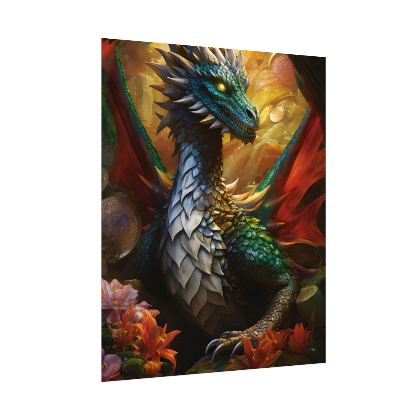 Epic Fantasy Dragon: Ancient Guardian of Wonder - Poster