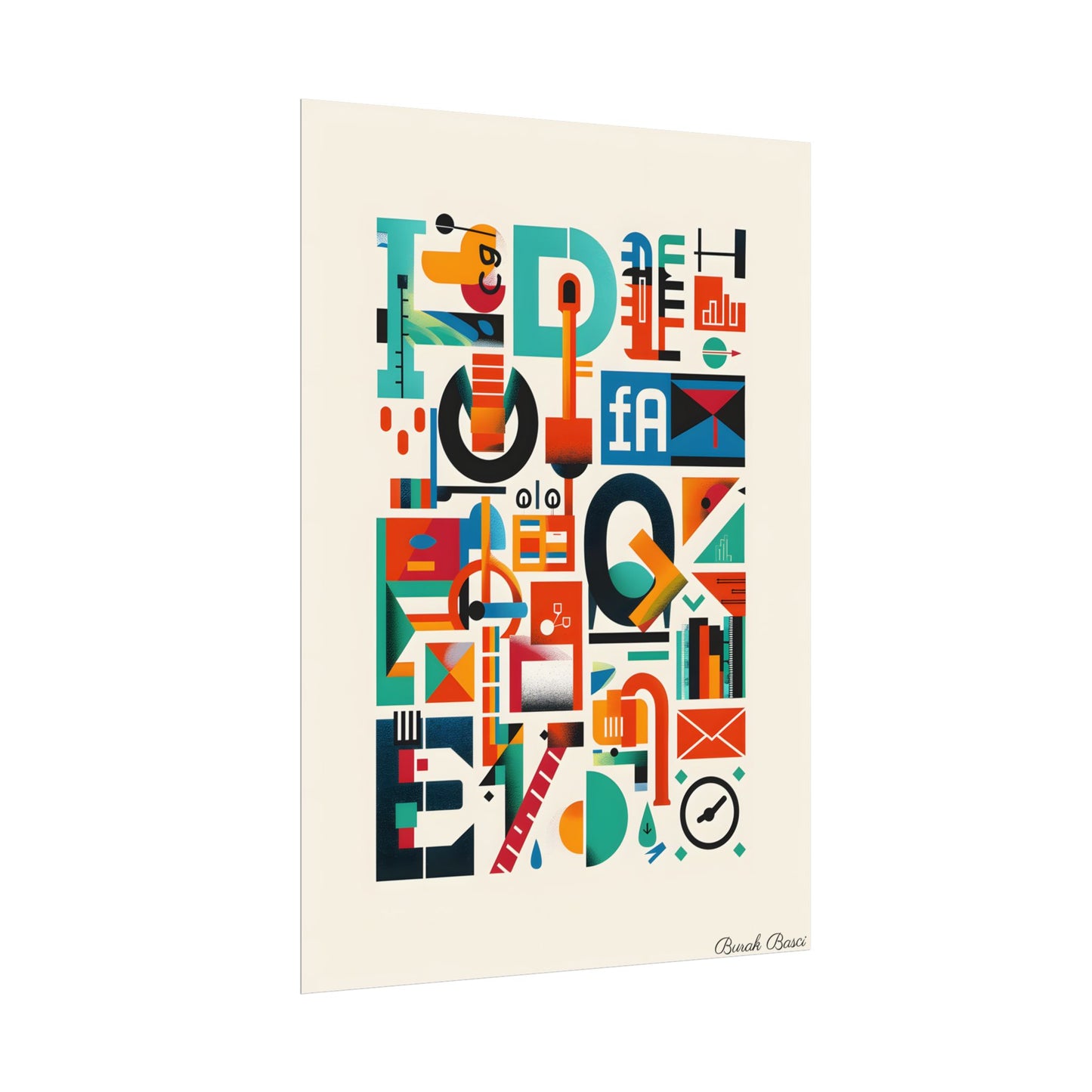 Colorful Infographic: Statistics Explained with Letter L - Poster