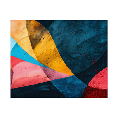 Vibrant Abstract Textured Design: Colorful Artwork - Poster