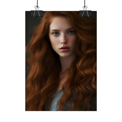 Redheaded Woman: Natural Beauty - Poster