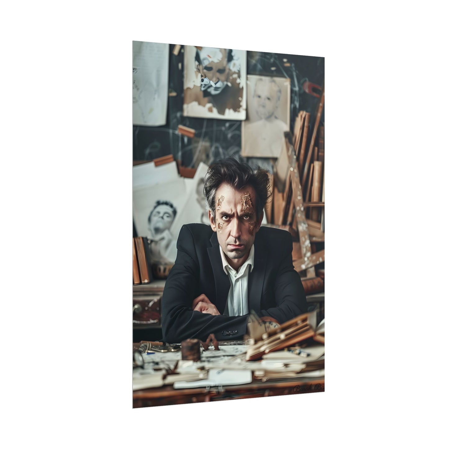 Intimate Self-Reflection: A Man's Portrait - Poster
