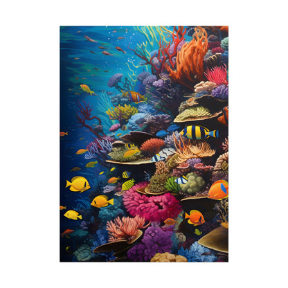 Underwater Paradise: A Sanctuary of Vibrant Marine Life - Artwork - Poster
