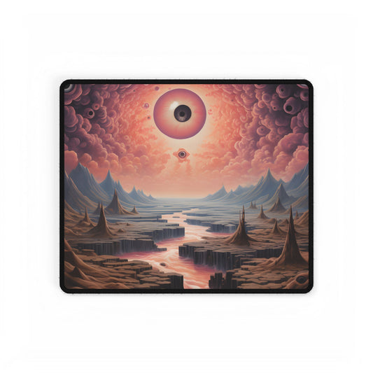 Vibrant Realms: Tears in Reality's Fabric - Desk Mat