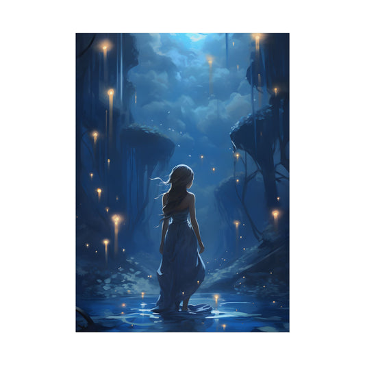 Enigmatic Sign: A Mysterious Figure in Front of a Building - Poster