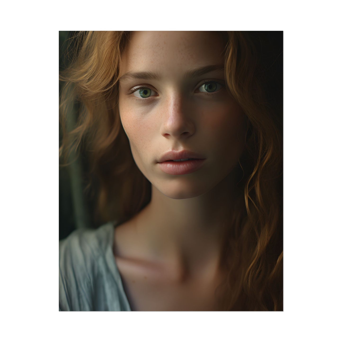 Close-Up Joy: Light Blue Eyes - Poster