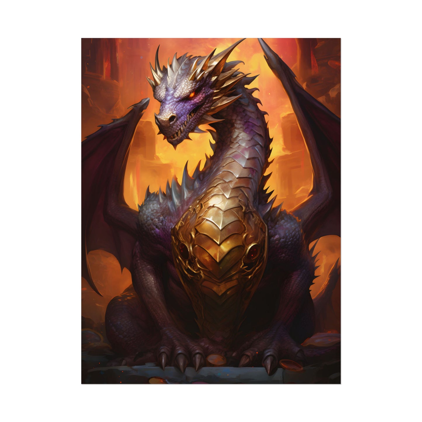 Fantasy Dragon's Treasure: Majestic Guardian - Poster