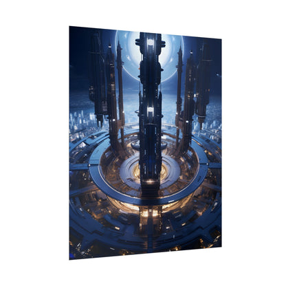 Massive Space Station: A Complex Oasis in Outer Space - Poster