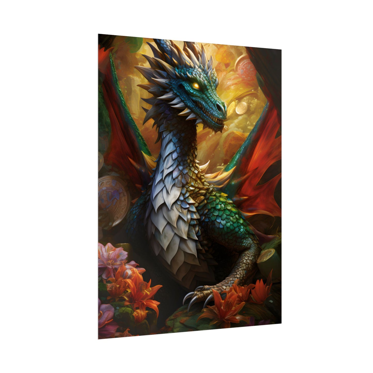 Epic Fantasy Dragon: Ancient Guardian of Wonder - Poster