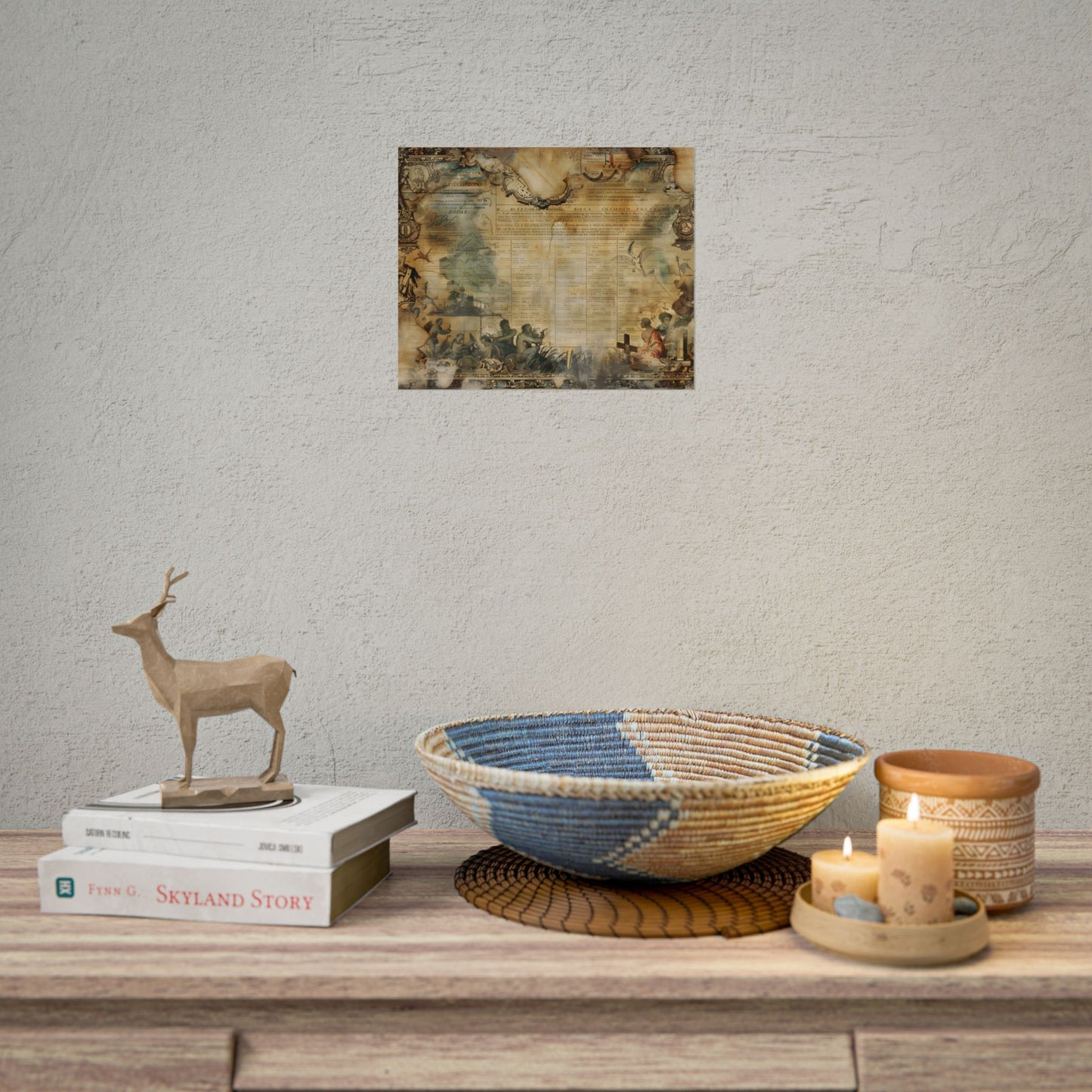 Vintage Biblical Scene: Medieval Art Poster - Poster