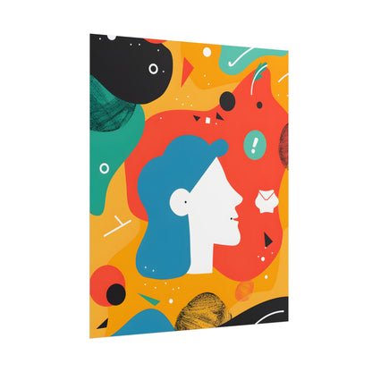 Vibrant Growth Mindset: Colorful Motivation Art - Poster