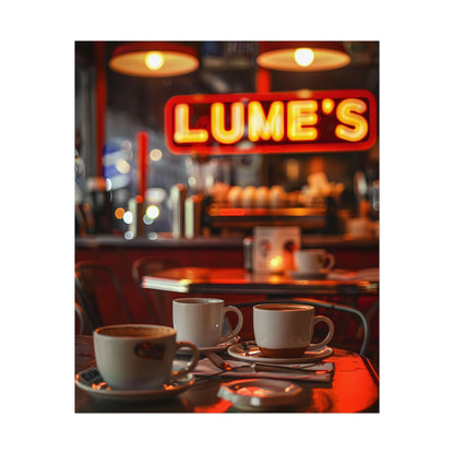 Retro Kitchen Diner: Vintage Artwork from Lukes - Poster
