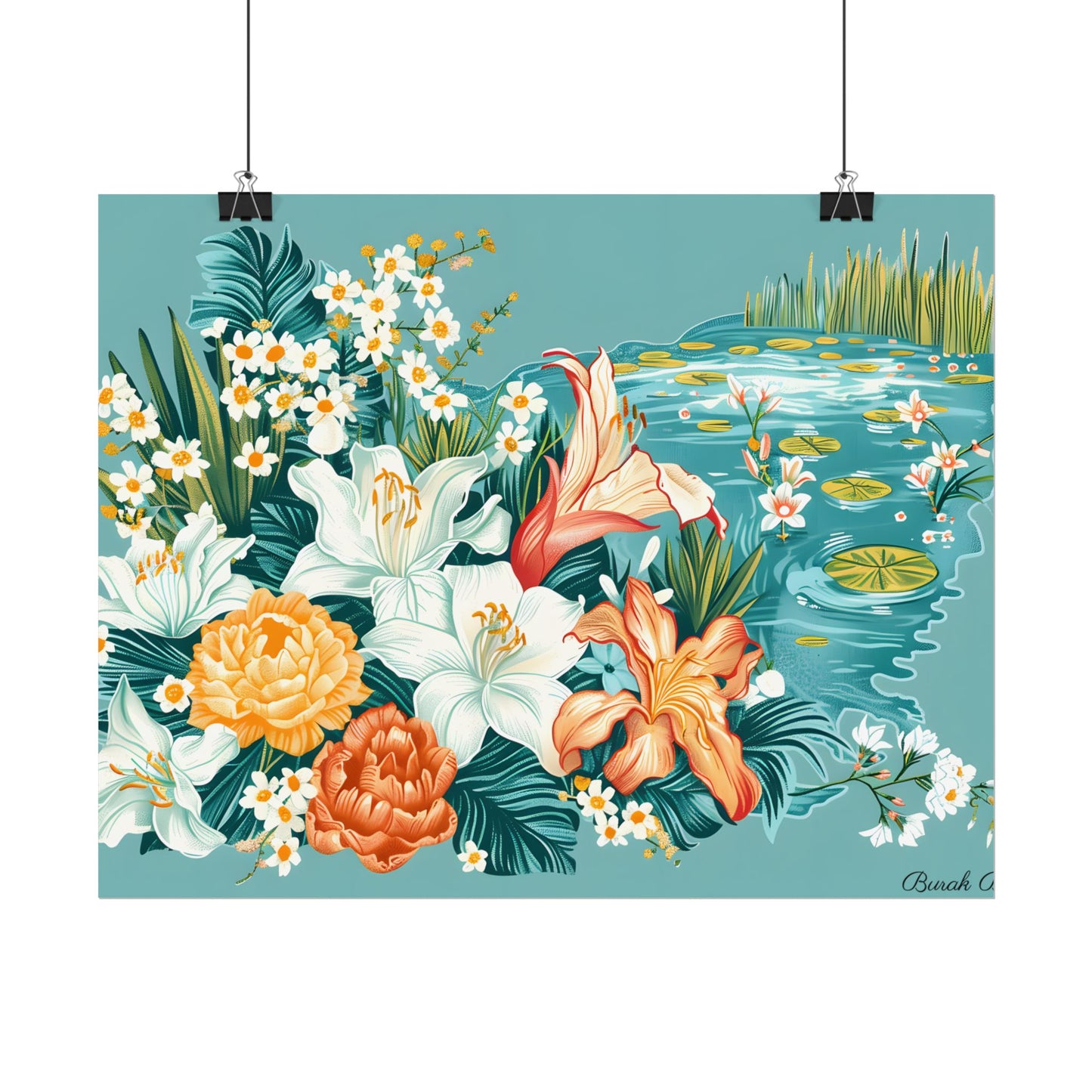 Vibrant Florida State Map: Colorful Artwork - Poster