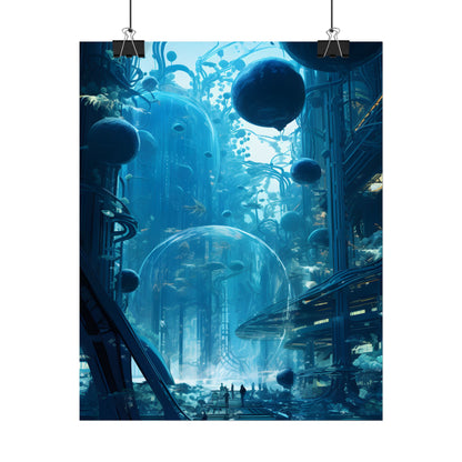 Underwater City of the Future: Sustainable Living in Harmony with Nature - Poster