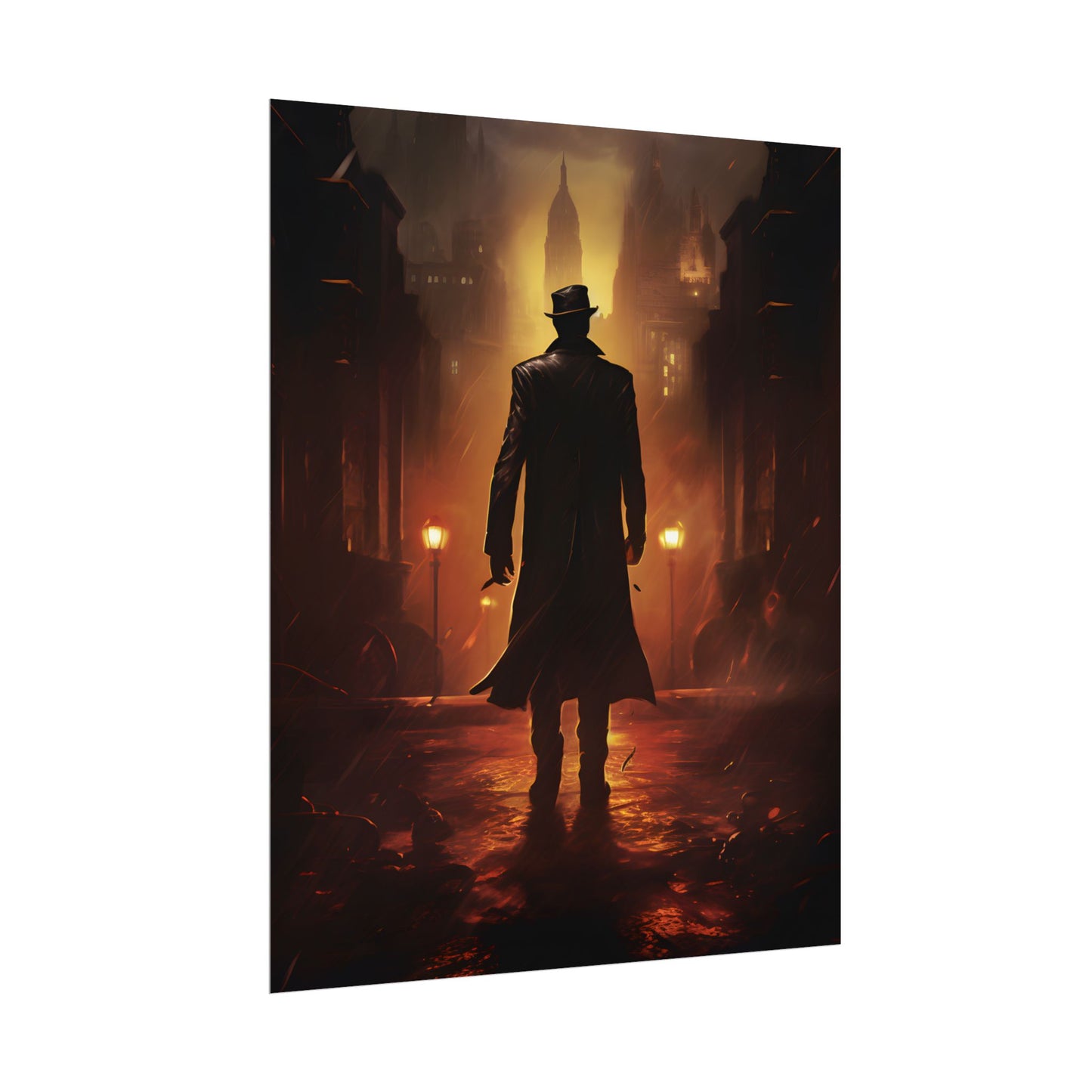 Urban Fantasy Detective: Mystery Graphic Novel Artwork - Poster