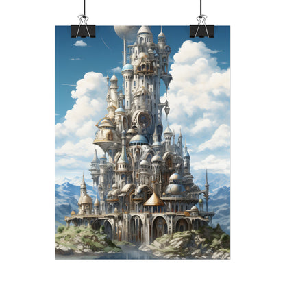 Floating City Columbia 6: Breathtaking Modern Cityscape - Poster