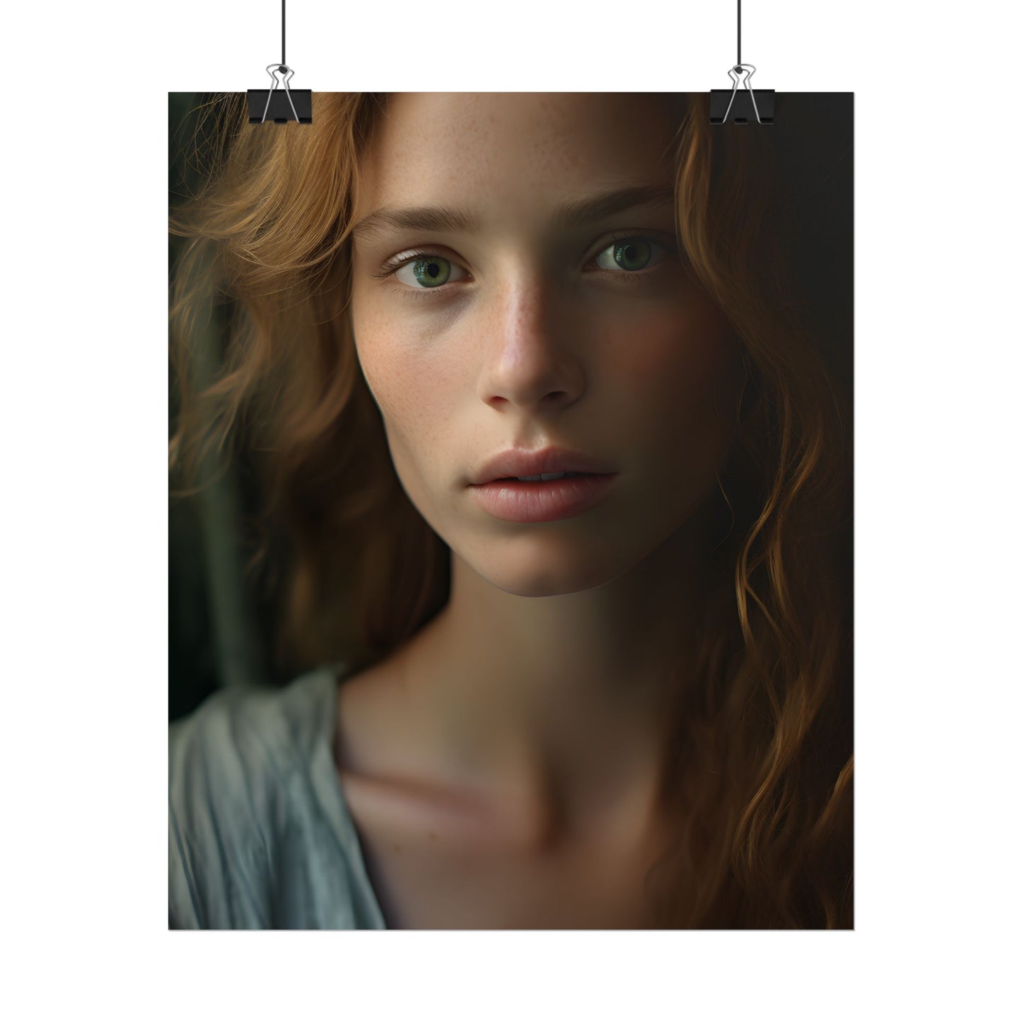 Close-Up Joy: Light Blue Eyes - Poster