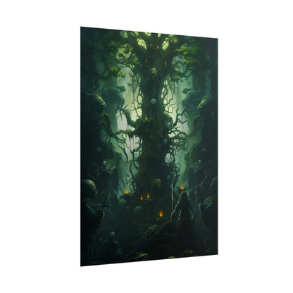 Mystical Forest Guardians: Ancient Tree Spirits Unite - Poster