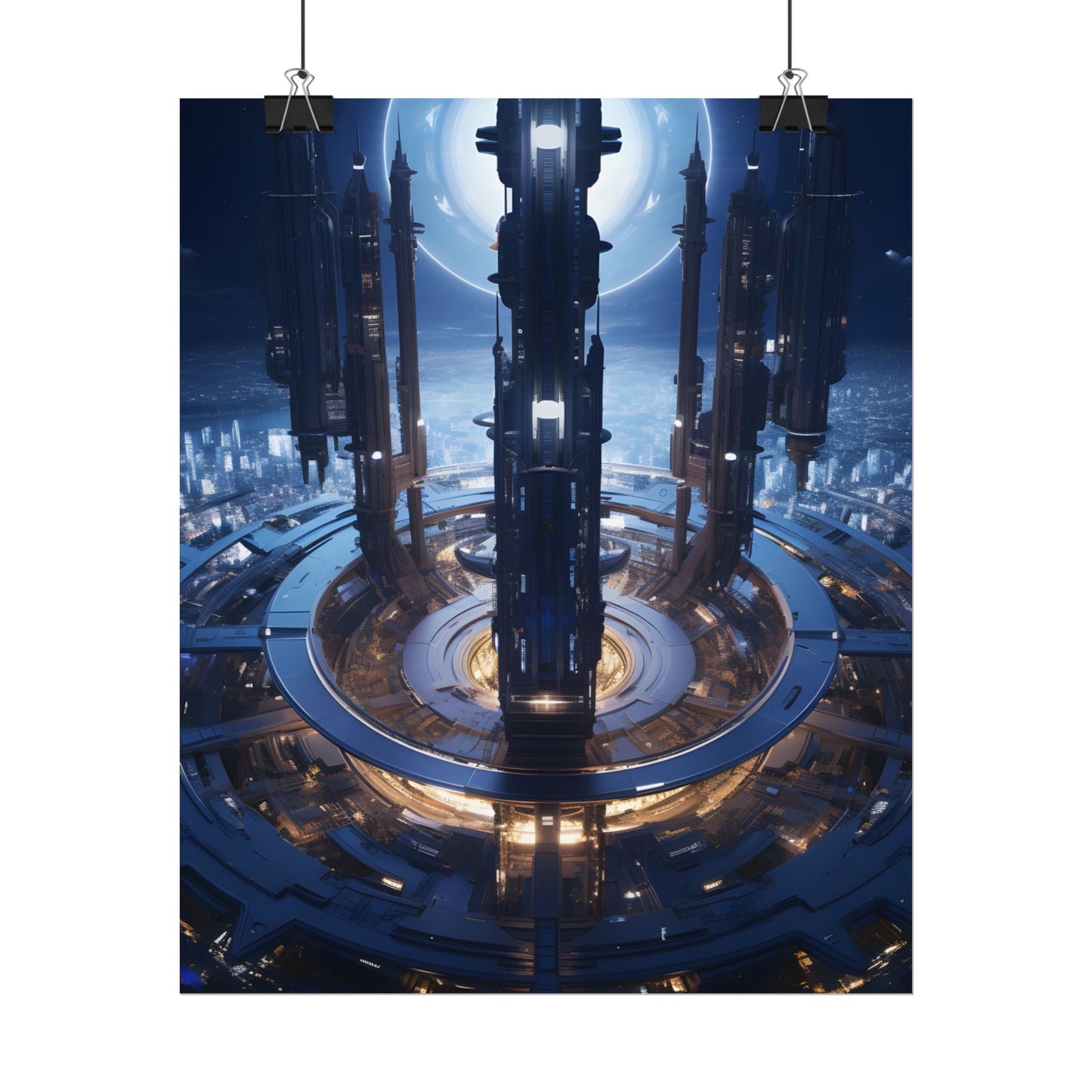 Massive Space Station: A Complex Oasis in Outer Space - Poster