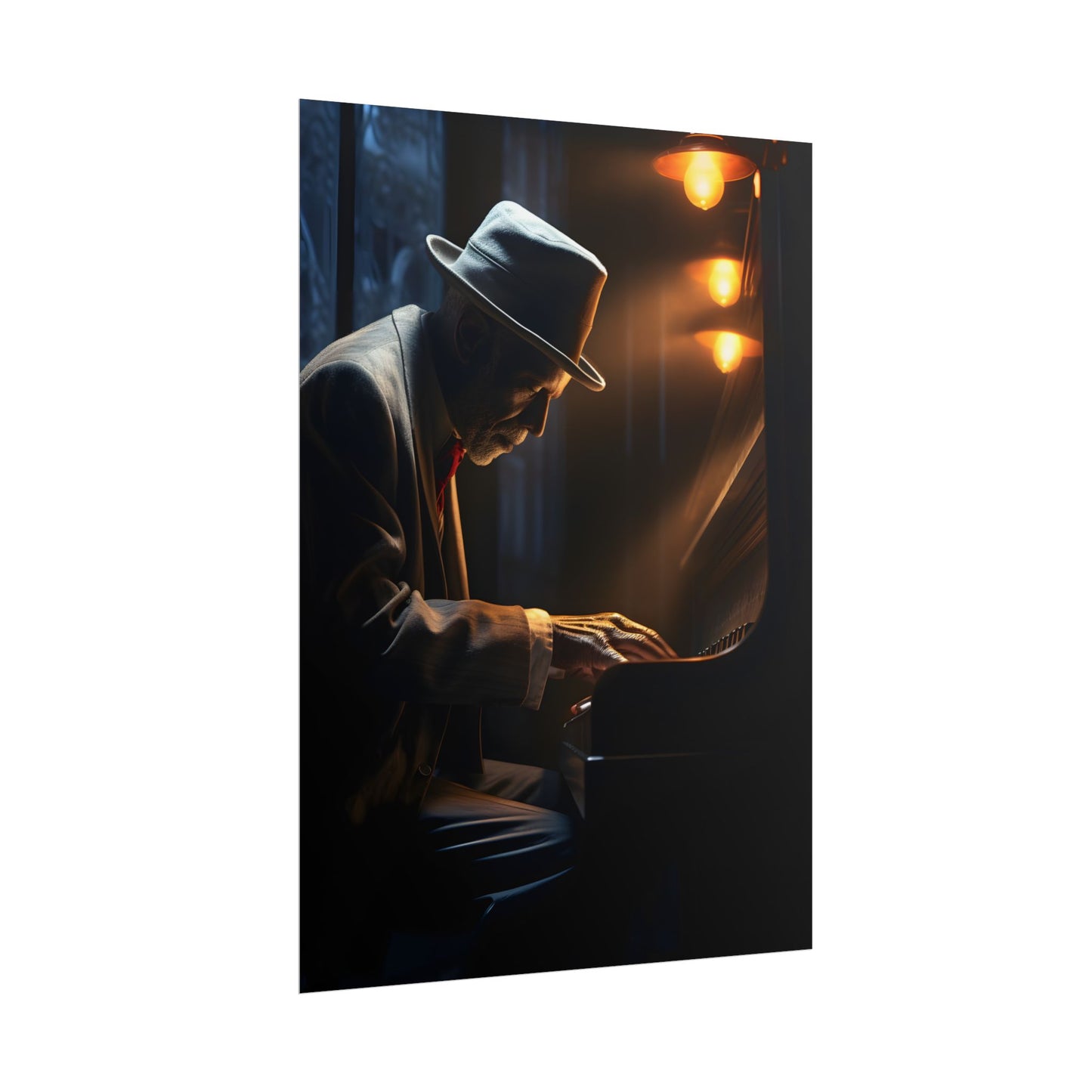 Intricate Piano Moment: Reflections of a Musician - Poster