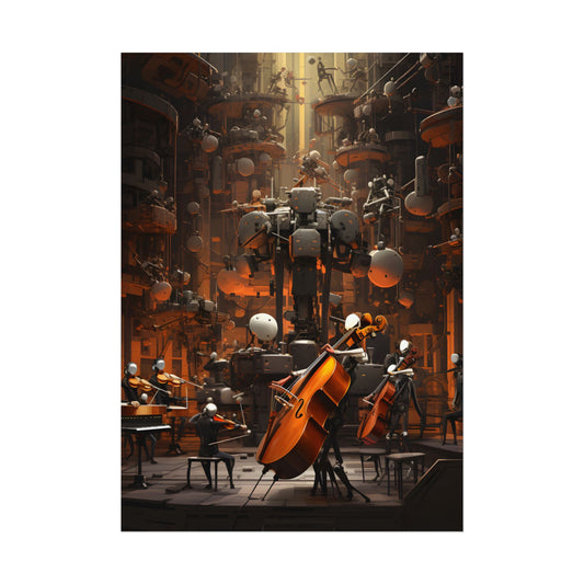 6 Sentient Robot Musicians: A Symphony of Artistic Expression - Poster