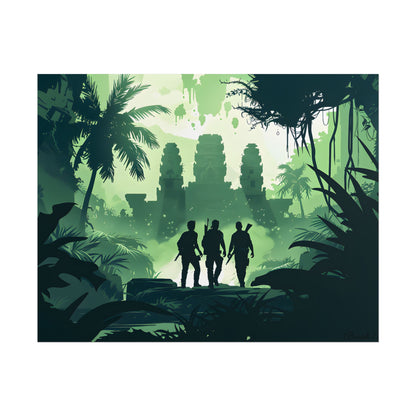 Young Adventurer: Minimalist Digital Portrait - Poster