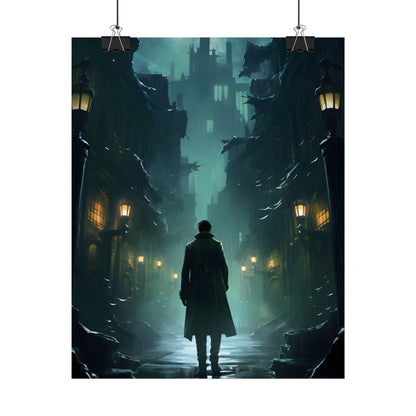 Urban Noir Detective: Mystery Solving Artwork - Poster