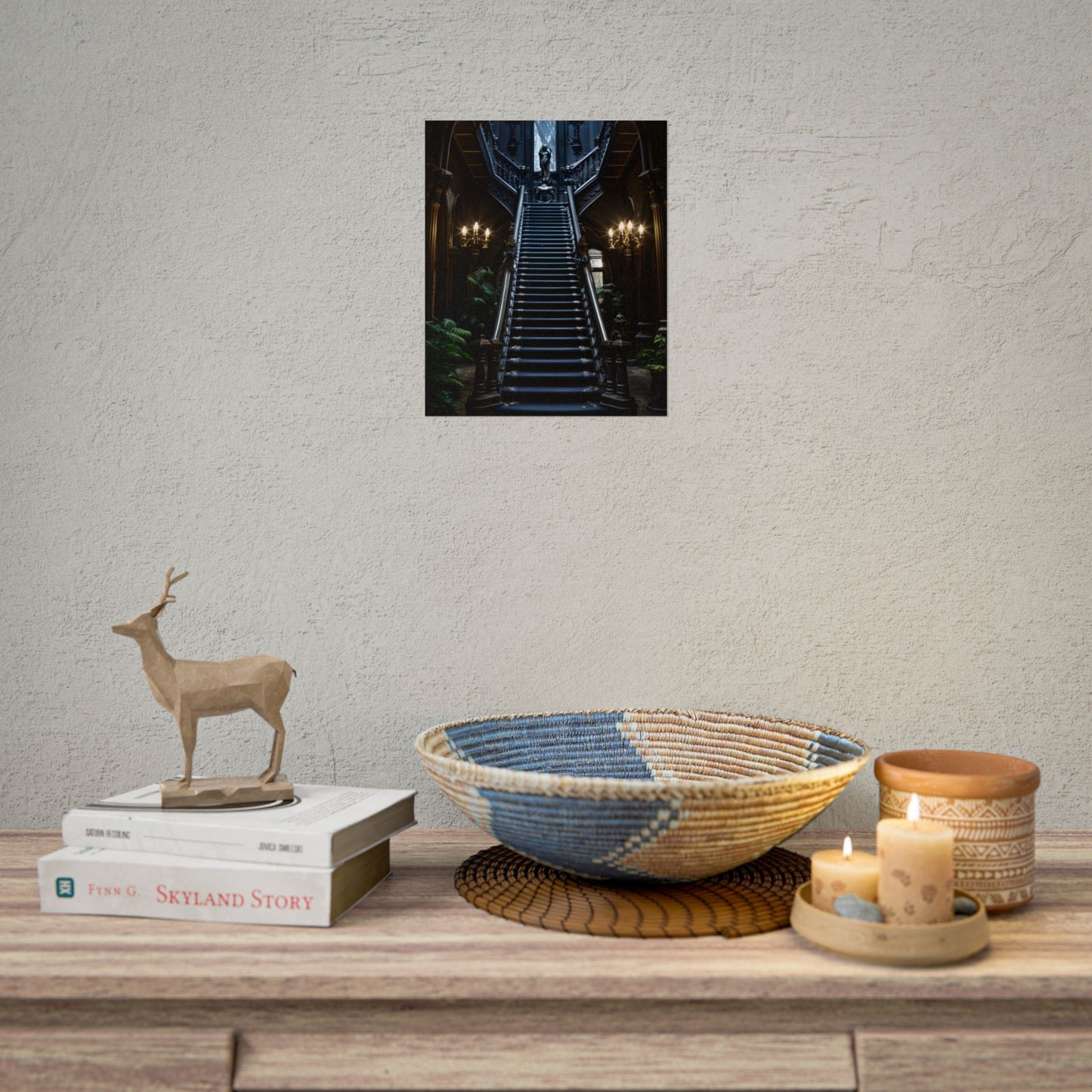 Haunted Victorian Mansion Mystery: Spooky Gothic Artwork - Poster
