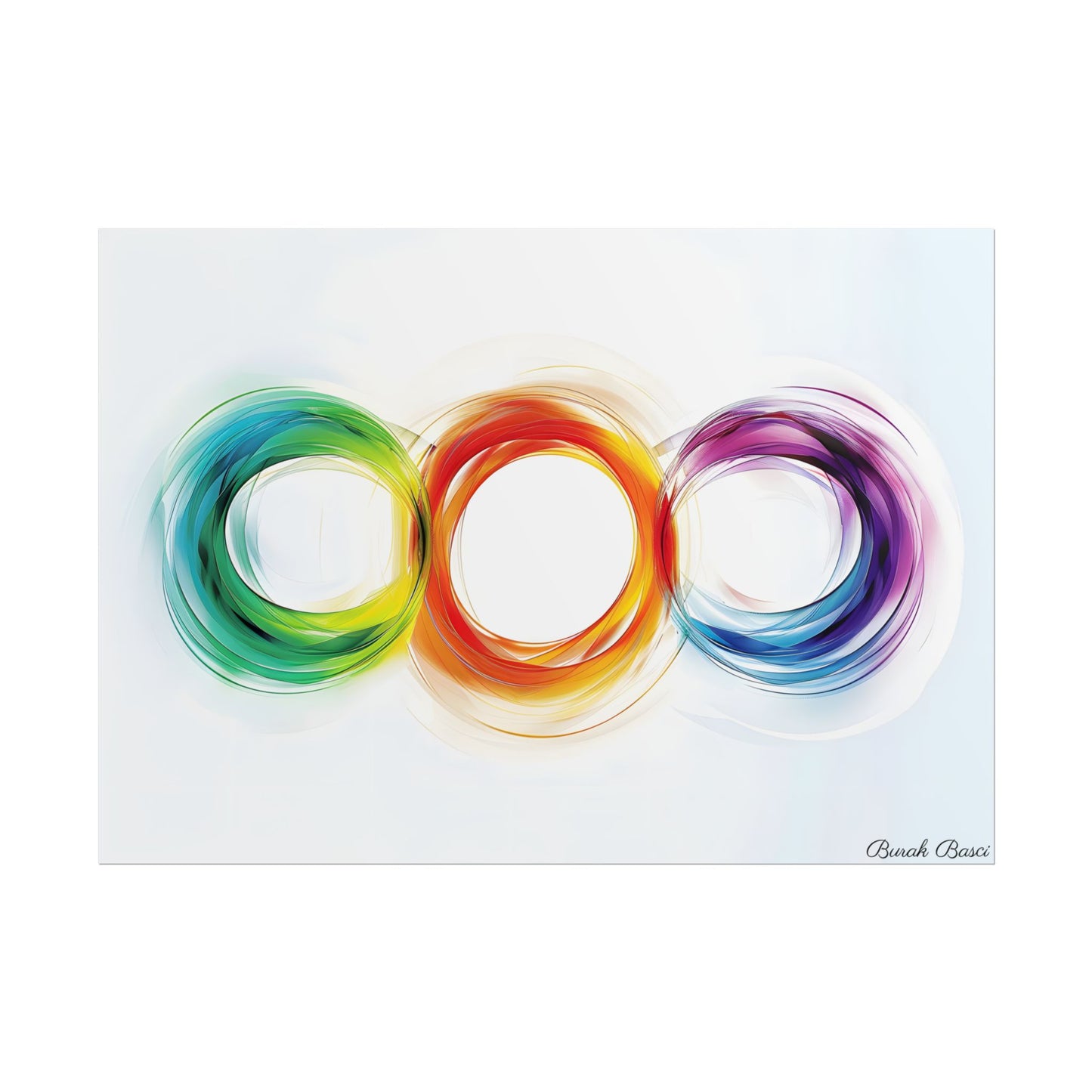 Colorful Swirls: Graphic Art Design - Poster