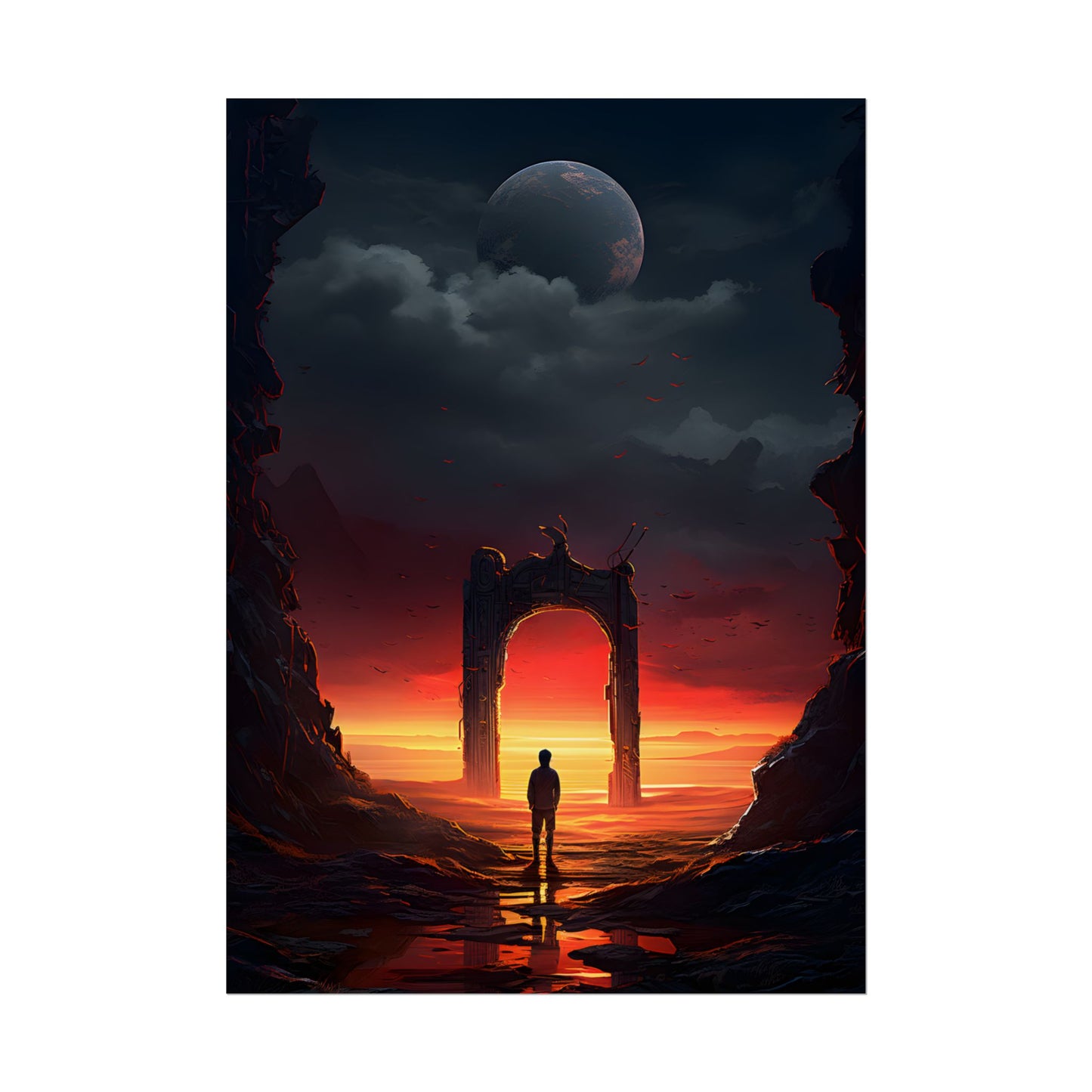 A Moment of Stillness: Phone in Quiet Indoor Setting - Poster