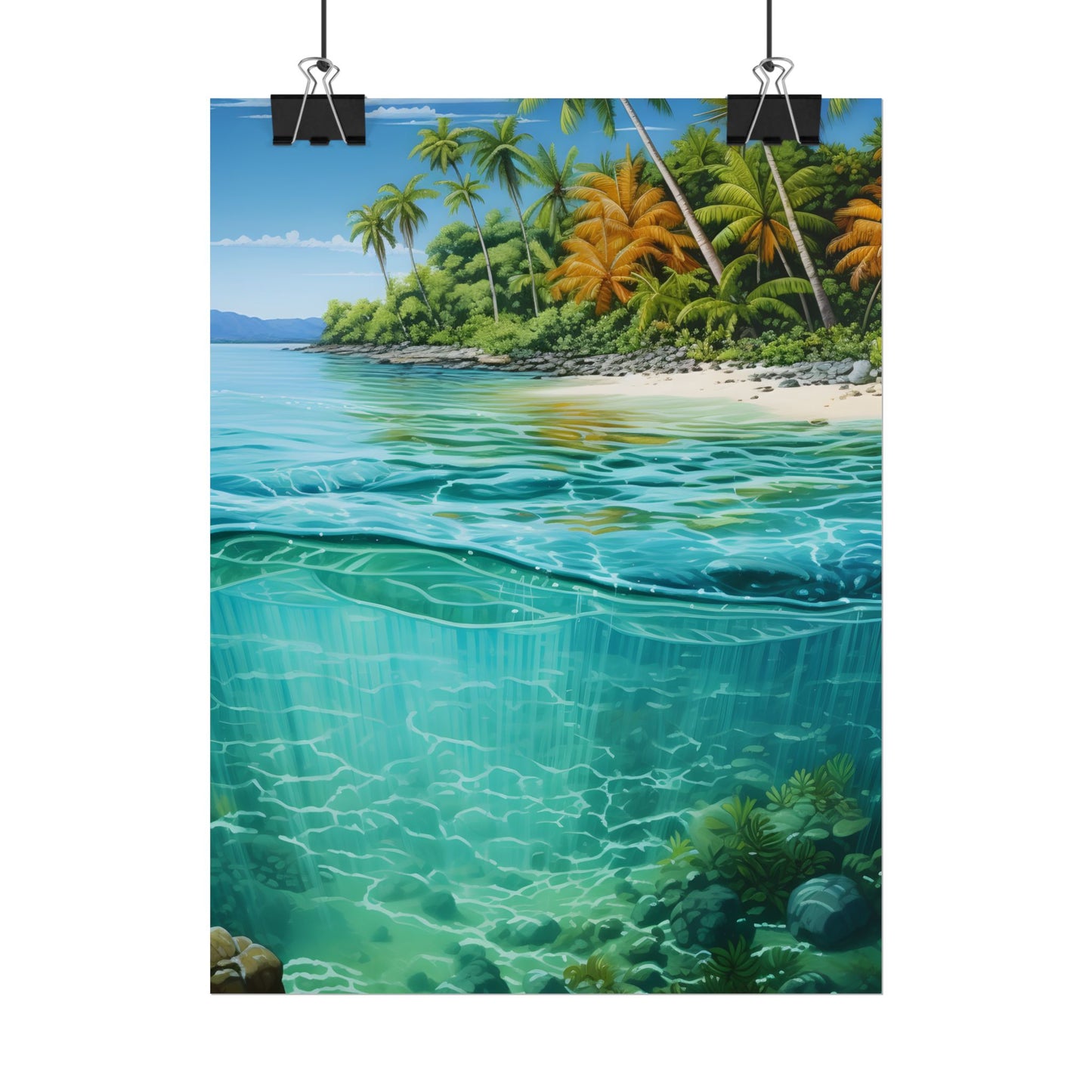 Tropical Island Paradise: Serene Natural Beauty - Poster