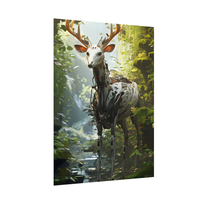 Modern Outdoor Robotic Wildlife Sanctuary: A Unique Artwork of Innovative Design - Poster