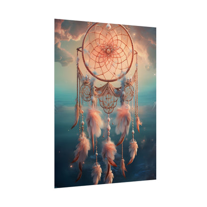 Ethereal Dreamcatcher Realm: Surreal Dreamscape Digital Art - Poster