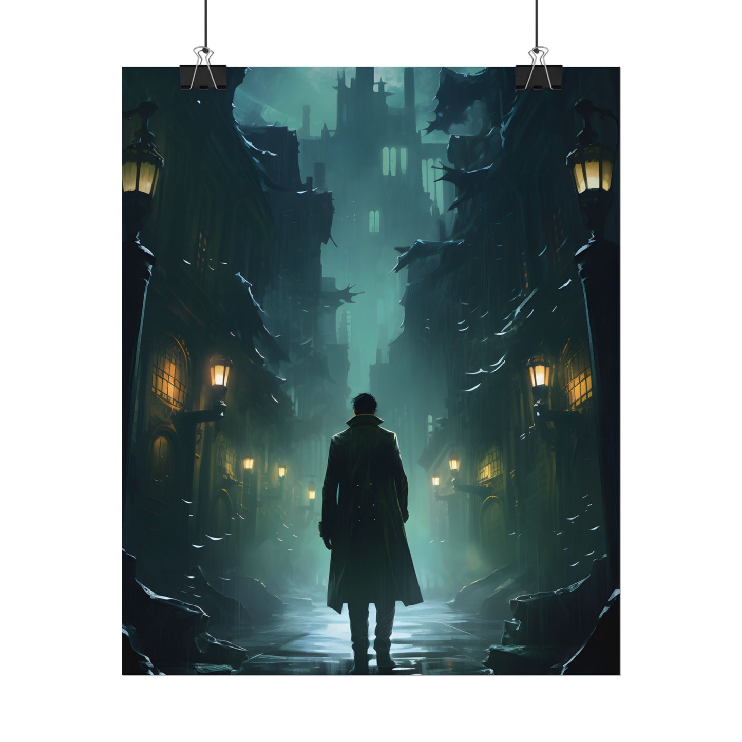 Urban Noir Detective: Mystery Solving Artwork - Poster