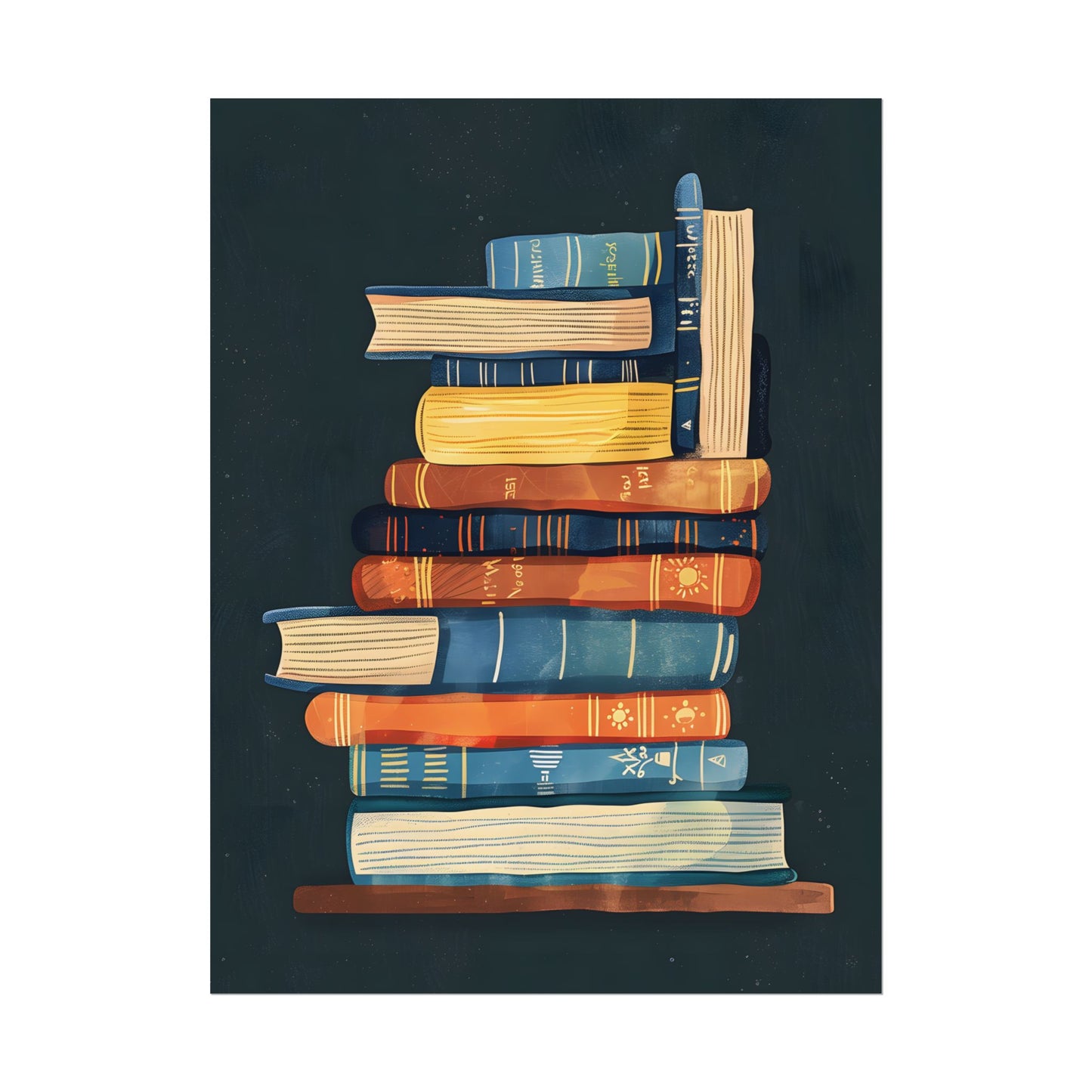 Custom Book Art: Literary Illustration - Poster