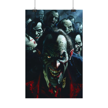 Mischievous Vampires: Gothic Group Artwork - Poster