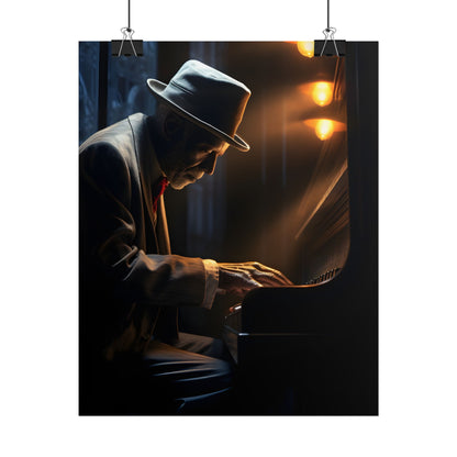 Intricate Piano Moment: Reflections of a Musician - Poster
