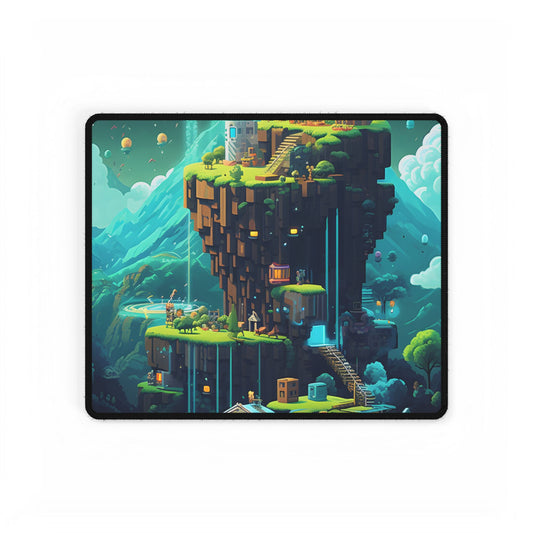 Pixel Art Cyber Pets: Urban Exploration - Desk Mat