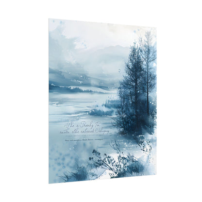 Peaceful Serenity: Winding River and Forest Reflections - Poster