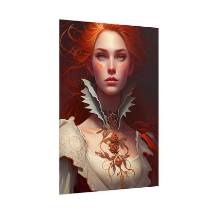 Portrait of a Redhead in Soft Light - Poster