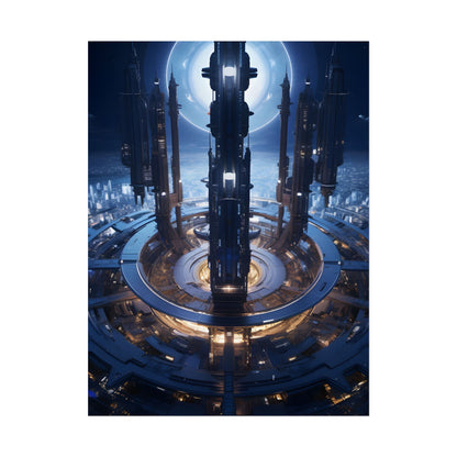 Massive Space Station: A Complex Oasis in Outer Space - Poster