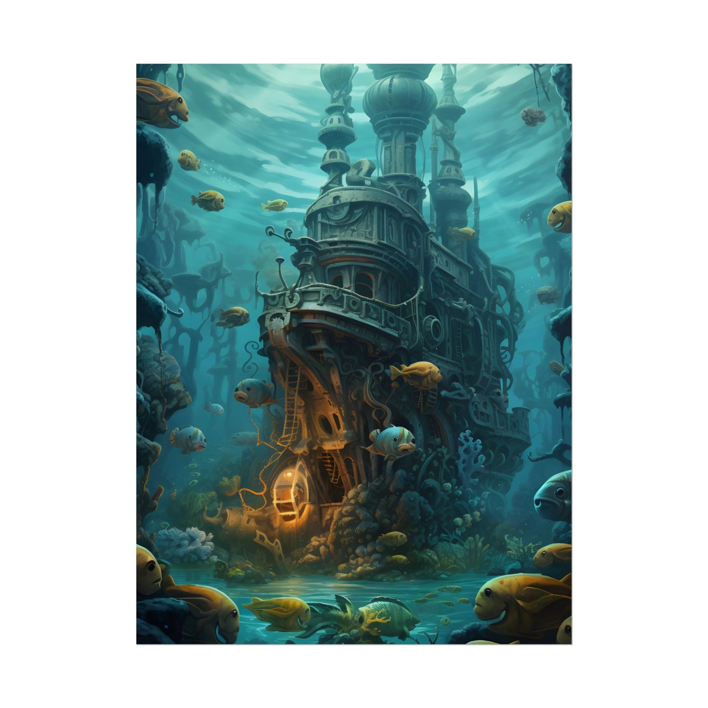 Steampunk Underwater Adventure: Captain Nemos Quest - Poster