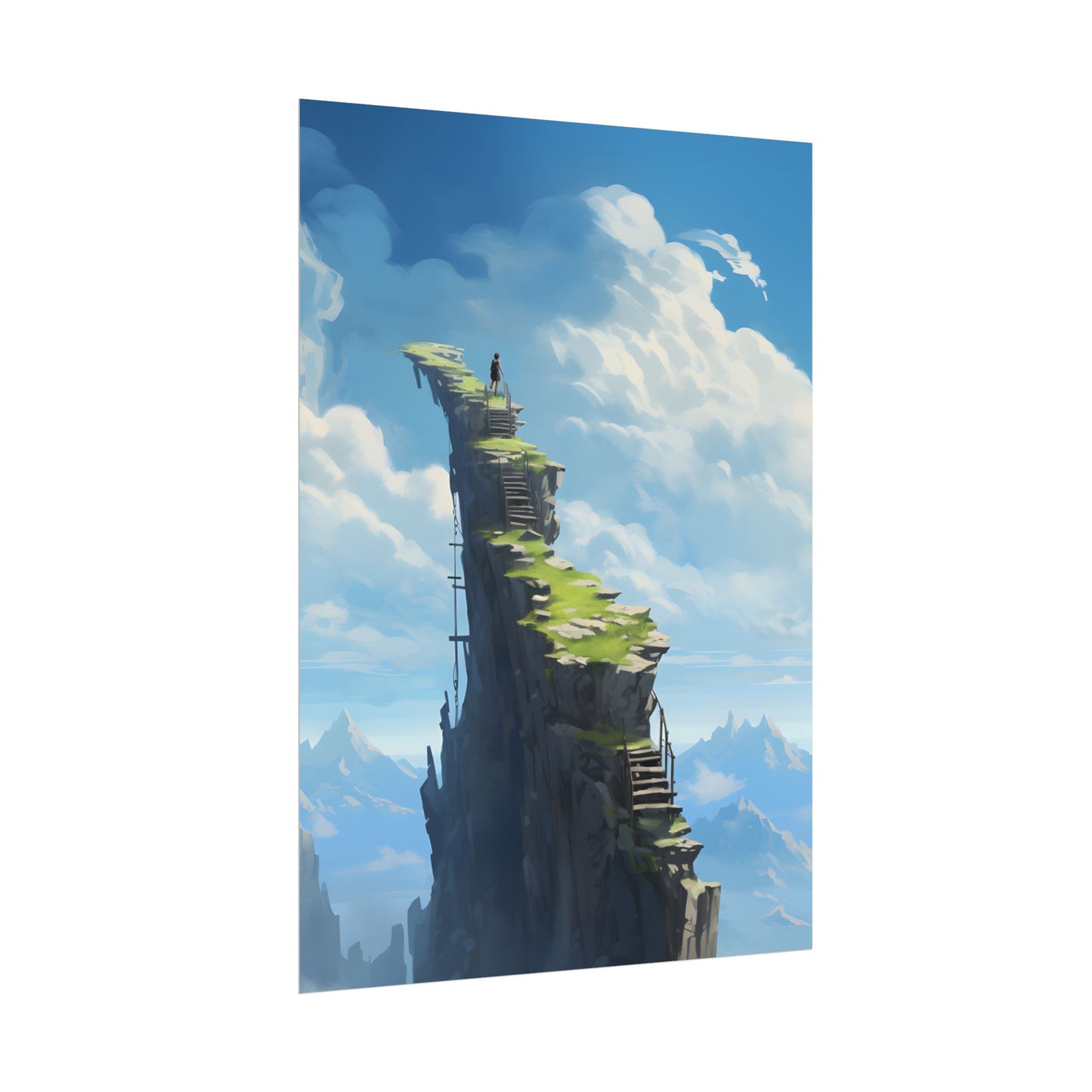 Beautiful Outdoor Moment: A Serene Person in Nature - Poster