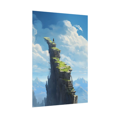 Beautiful Outdoor Moment: A Serene Person in Nature - Poster