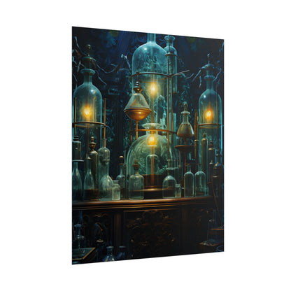 Laboratory Scene: Scientist in Chemical Research - Poster