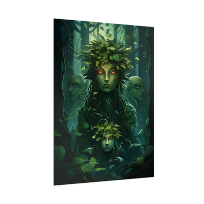 Mystical Forest Guardians: Serene Ancient Tree Spirits - Poster