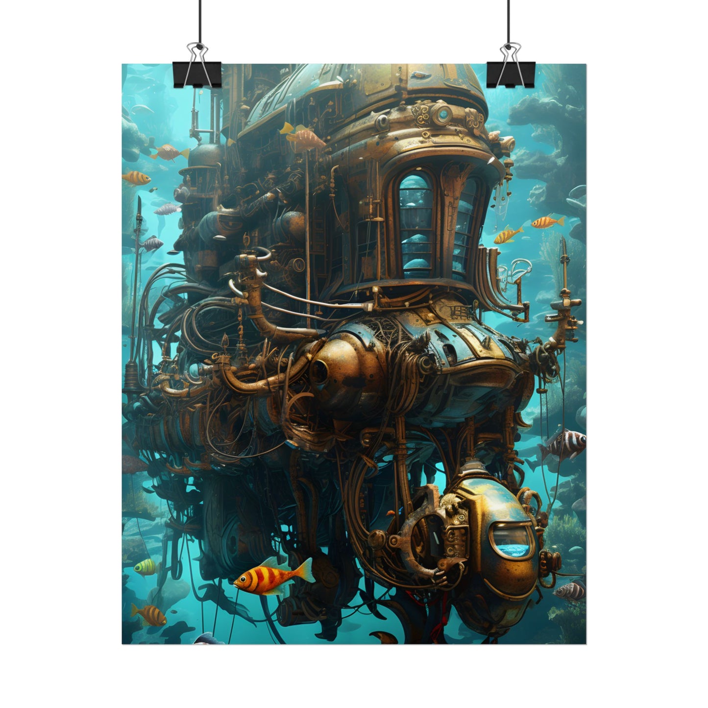 Steampunk Oceanic Adventure: A Crew's Journey Through Time - Poster
