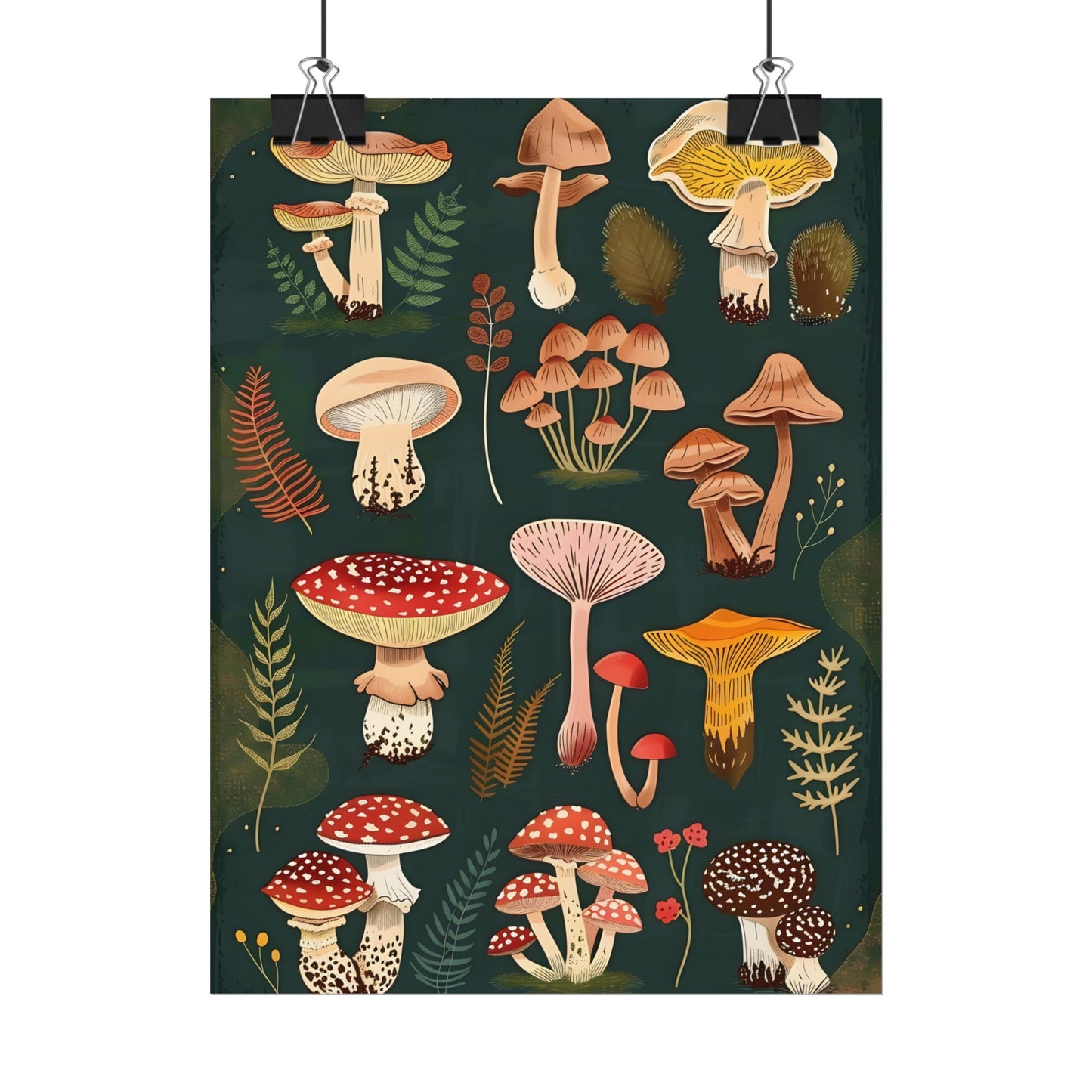 Vibrant Mushroom Poster: 2024 Batch - Poster