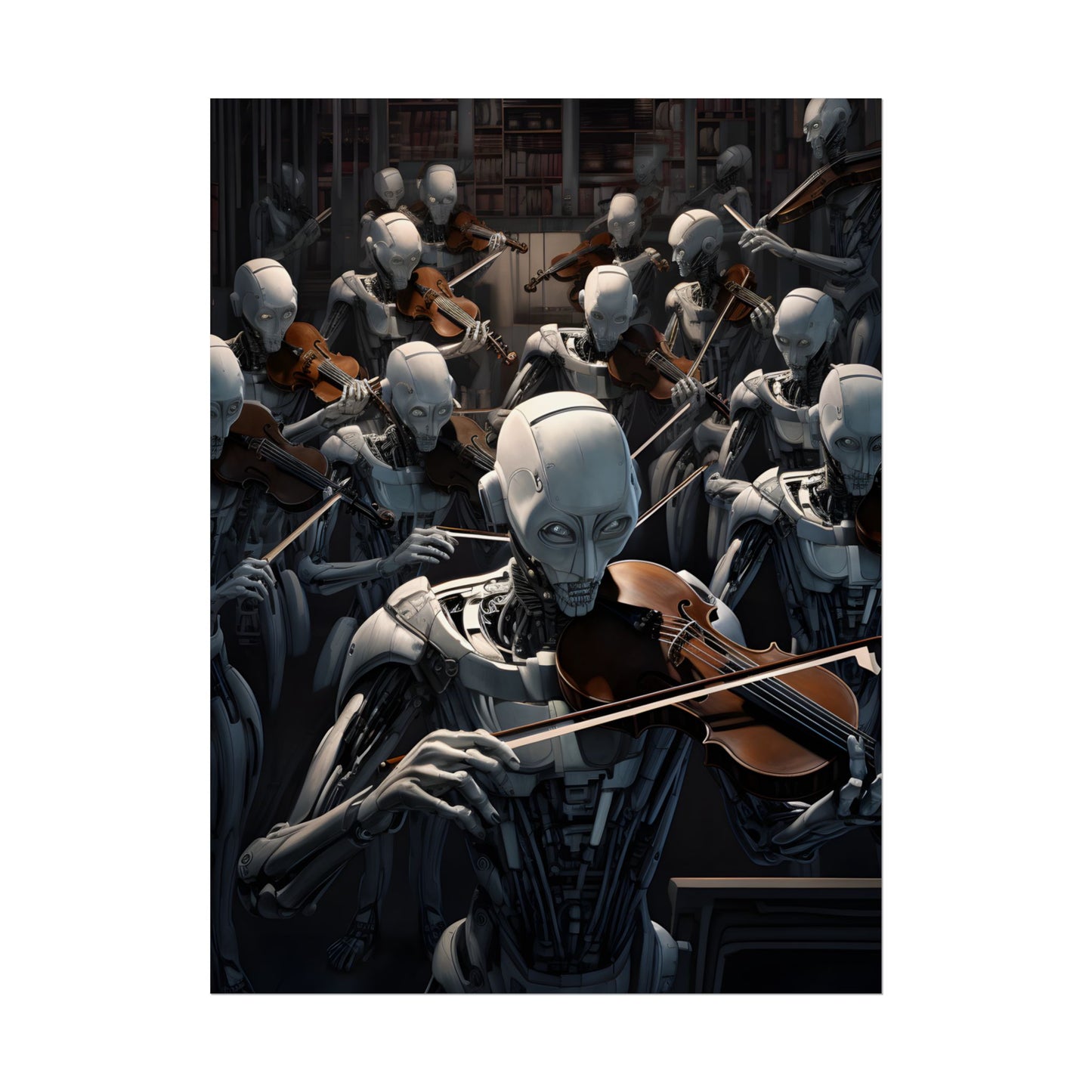 Sentient Robot Symphony: A Robot Orchestra - Poster