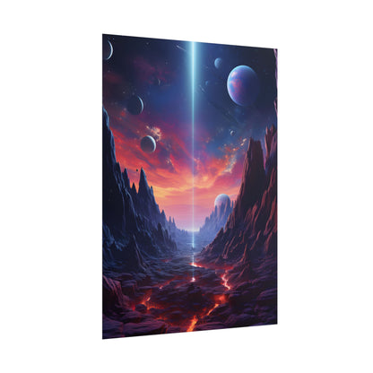 Black Hole Odyssey: A Massive Planet in Space - Poster